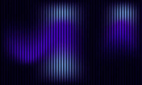 Abstract dark blue vertical lines background with glowing purple and violet.. 스톡 일러스트