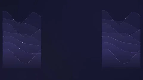 Abstract dark blue wave background with glowing particle grid motion graphi.. Stock-Footage 348169330