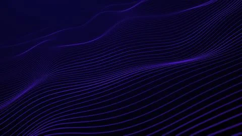 Abstract dark blue wave background violet diagonal digital space data surfi.. Stock Illustration