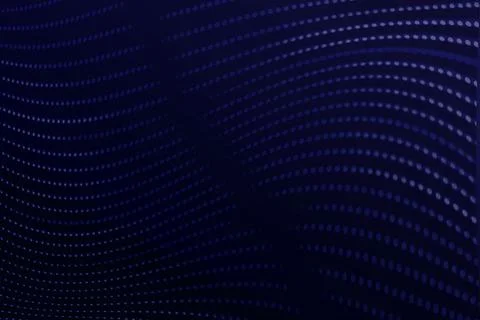 Abstract dark blue wave pattern with dotted lines creating motion effect. Stock Illustration