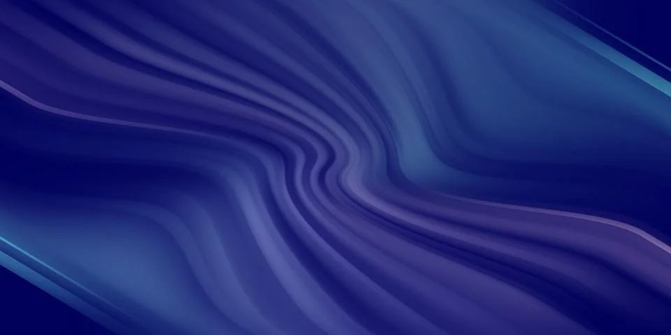 Abstract Dark Blue Wavy Background Stock Illustration