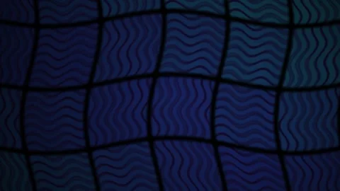 Abstract Dark Blue Wavy Grid Pattern Motion Background. Stock Footage 340487604