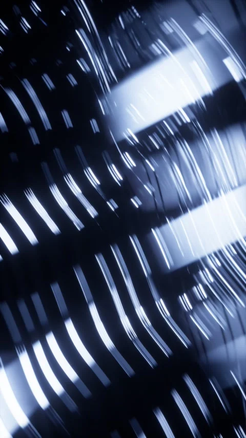 Abstract dark blue wavy lines moving in a loop, creating shapes Stock Footage 343760386