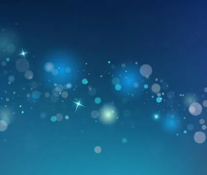 Abstract Dark Bokeh Vector With Glowing Lights For Technology Design Stock Illustration