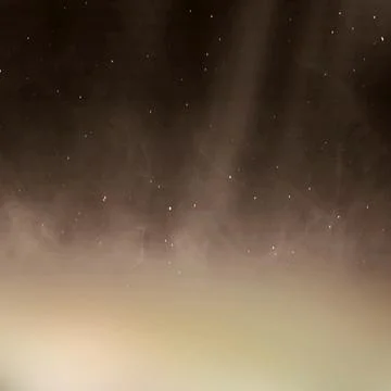 Abstract dark brown background with dramatic light rays, soft swirling smok.. Stock Photos