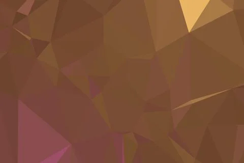 Abstract Dark Brown Polygonal Space Background. Geometric Polygonal backgroun Stock Illustration