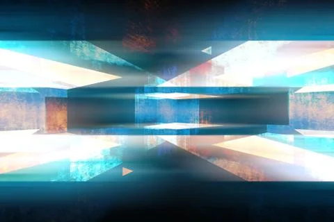 Abstract dark cgi background, mixed media Stock Illustration
