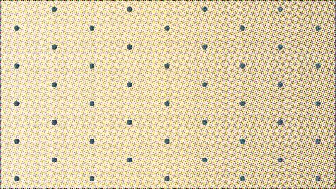 Abstract Dark Circles Pattern on Yellow and White Halftone Background Stock Illustration