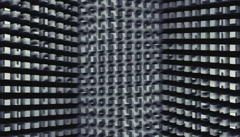 Abstract dark digital background with square code pattern Stock Illustration