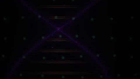 Abstract Dark Digital Grid with Glowing Particles and Geometric Shapes. Stock Footage 333911672