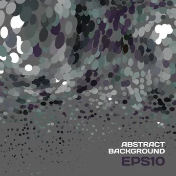 Abstract dark dotted background of multicolored spots with space Stock Illustration