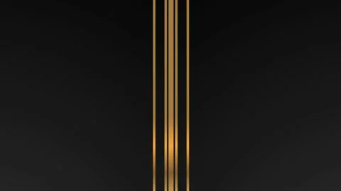 Abstract dark dynamic background rotation with gold line and chromakey intro Stock Footage 221605929