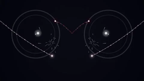 Abstract Dark Eye Design with Geometric Elements Stock Footage 331493165
