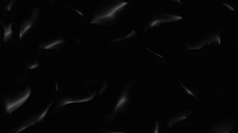 Abstract dark flowing silk fabric waves moving slowly across deep black backgrou Stock Footage 344620667