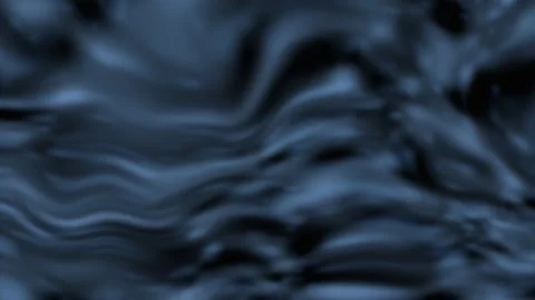 Abstract dark fluid waves on glossy surface. 2d animation Stock Footage 345557723
