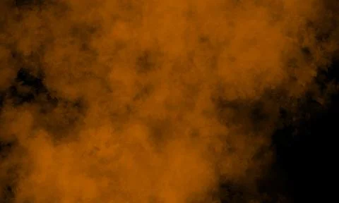 Abstract Dark Fog Texture Background With Dramatic Orange Clouds Stock Photos