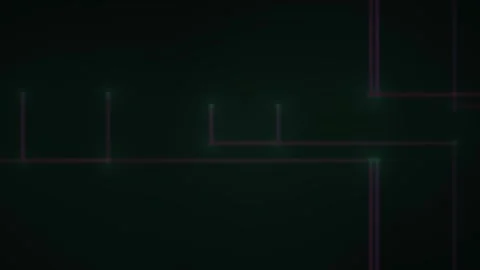 Abstract Dark Futuristic Grid Lines Overlay Effect. Stock Footage 333911668
