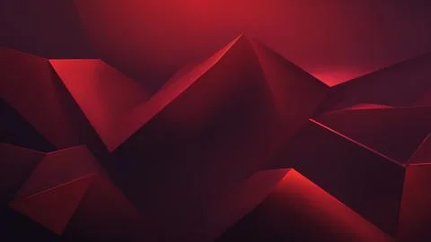 Abstract Dark Geometric 3D Shapes: Futuristic Technology Background Design .. Stock Illustration