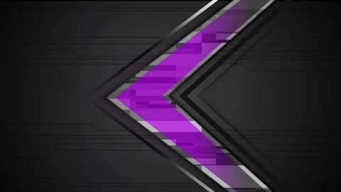 Abstract dark geometric background with a diagonal arrow shape and sleek mo.. Stock Footage 339277653