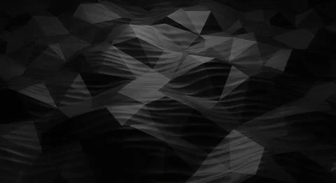 Abstract dark geometric background with overlapping polygons and smooth textu Stock Illustration