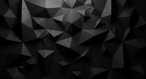 Abstract dark geometric background with polygonal shapes and textured design Stock Illustration