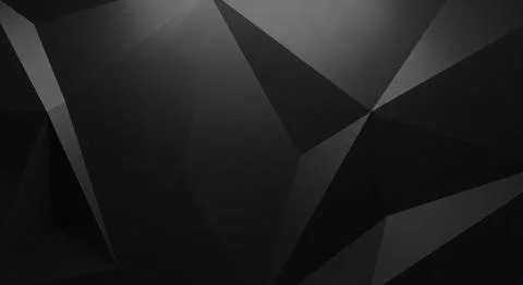 Abstract dark geometric background with sharp triangular shapes and modern .. Stock Illustration