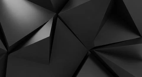 Abstract dark geometric background with sharp edges and modern design element Stock Illustration