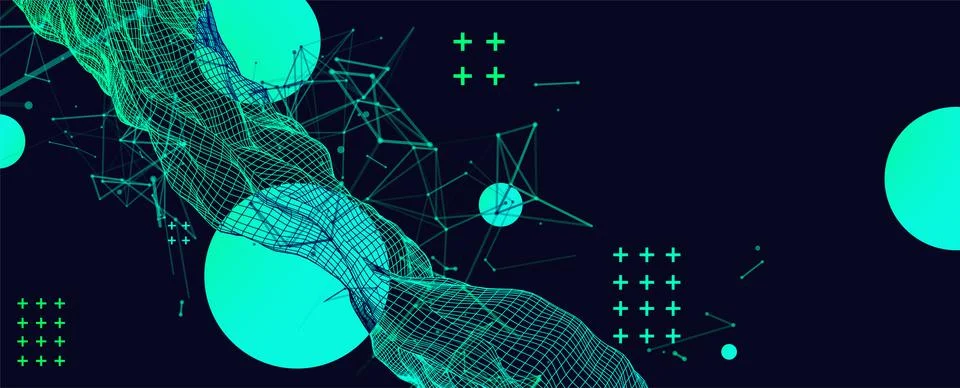 Abstract dark geometric  background. Vector illustration Stock Illustration