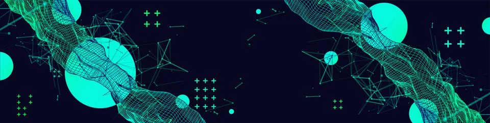 Abstract dark geometric  background. Vector illustration Stock Illustration