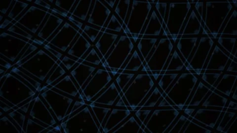 Abstract Dark Geometric Grid Pattern with Shifting Light Effects. Stock Footage 340487645