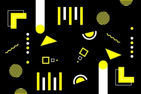 Abstract Dark Geometric Shape Background with Modern Creative Elements Illustrazione stock