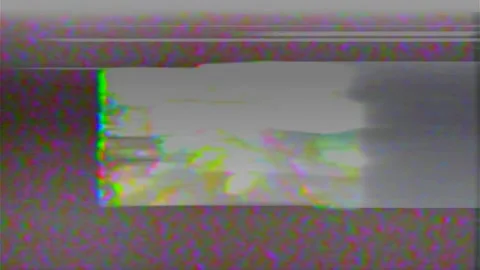 Abstract Dark Glitch VHS Lofi Screen Rectangle Colorful Background Animation Video stock 329606021