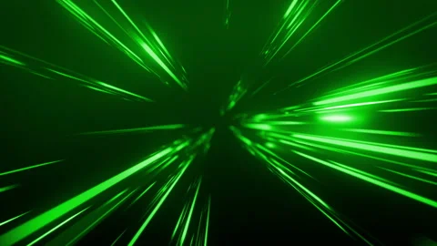 Abstract Dark Glow green light rays spinning Background 4K Vidéo 169927207