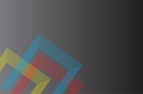 =Abstract dark gradient background with dynamic smooth shapes on it Stock Illustration