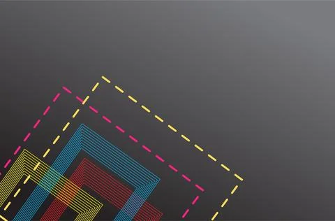 =Abstract dark gradient background with dynamic smooth shapes on it Stock Illustration