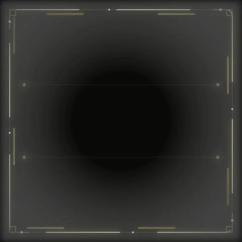 Abstract Dark Gradient Background with Geometric Golden Border - Minimalist.. Stock Footage 346282489