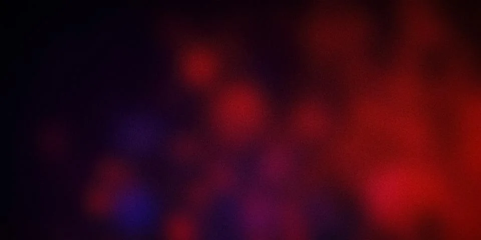 Abstract dark gradient background with red and blue glowing spots, creating.. Stock Illustration