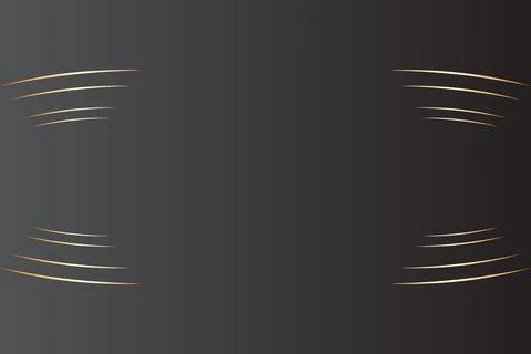 Abstract dark gradient design with golden shapes and smooth curves Stock Illustration