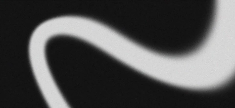 Abstract Dark Grainy Gradient Background with White Fluid Wavy Line and Cin.. Stockillustratie