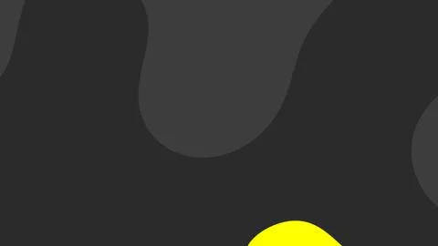Abstract dark gray background with large organic shapes and a small bright ye 스톡 일러스트