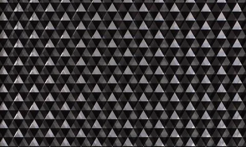 Abstract dark gray background with triangular elements geometric 3d texture イラスト素材
