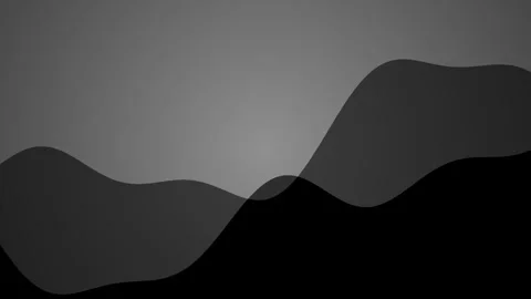 Abstract Dark Gray Gradient Background with Subtle Wave Overlay. Stock Footage 333911701