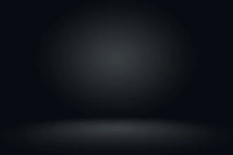 Abstract dark gray template blank space dark gradient wall.Dark gray empty room Stock Illustration