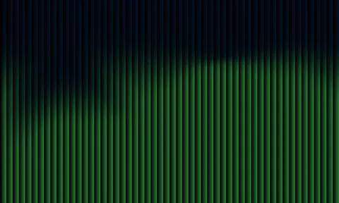Abstract dark green background with 3D fluted vertical texture and subtle w.. イラスト素材