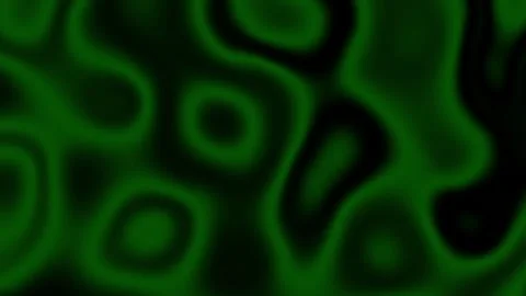 Abstract dark green background with smooth flowing liquid light waves. Dark loop Stock Footage 337104181