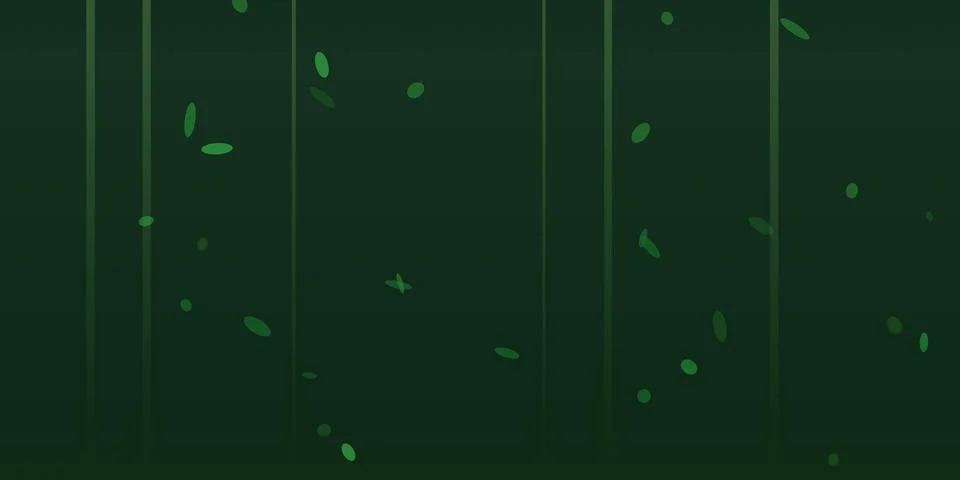 Abstract dark green background with vertical lines and dots Stock Illustration