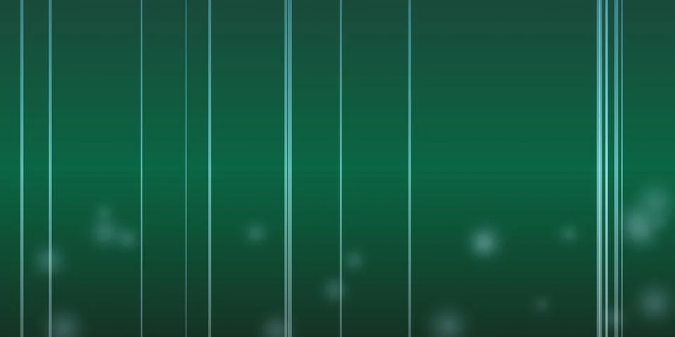 Abstract dark green background with vertical glowing lines Stock Illustration