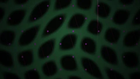 Abstract Dark Green Cellular Pattern Motion Background. Stock Footage 340487678