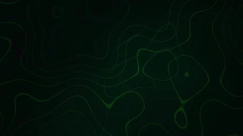 Abstract Dark Green Contour Lines Overlaying Subtle Textured Background. Stock Footage 333911755