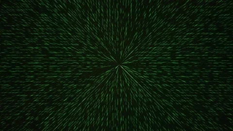 Abstract Dark Green Digital Matrix Code Tunnel with Light Effect. Stock Footage 334436156